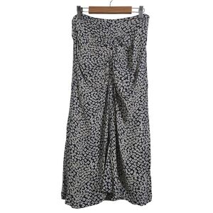 EUC Rouje Constance Midi Skirt Blue Floral Size 36 (4)